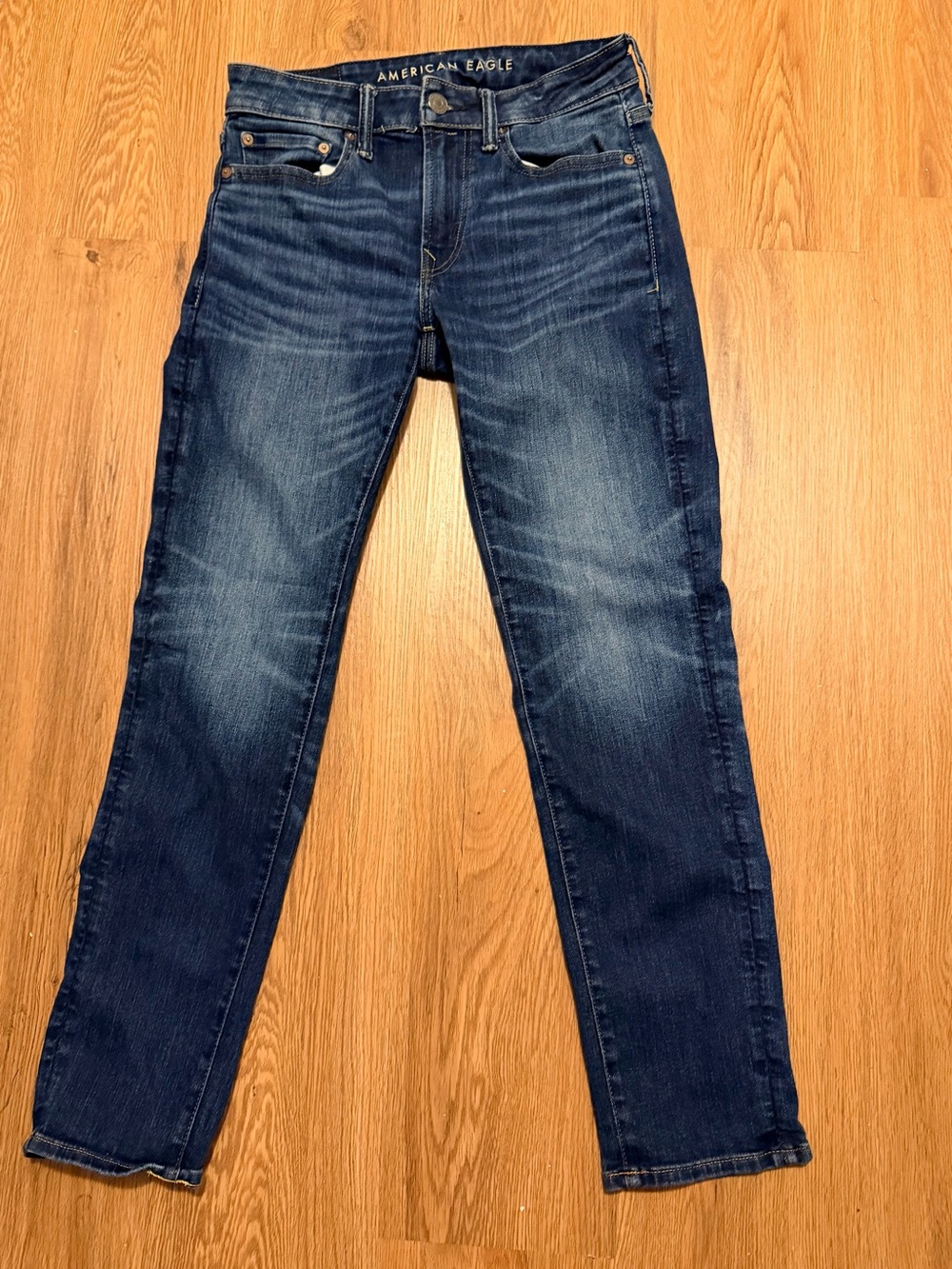 American Eagle Outfitters Slim Straight Dark Blue Jeans 28x30